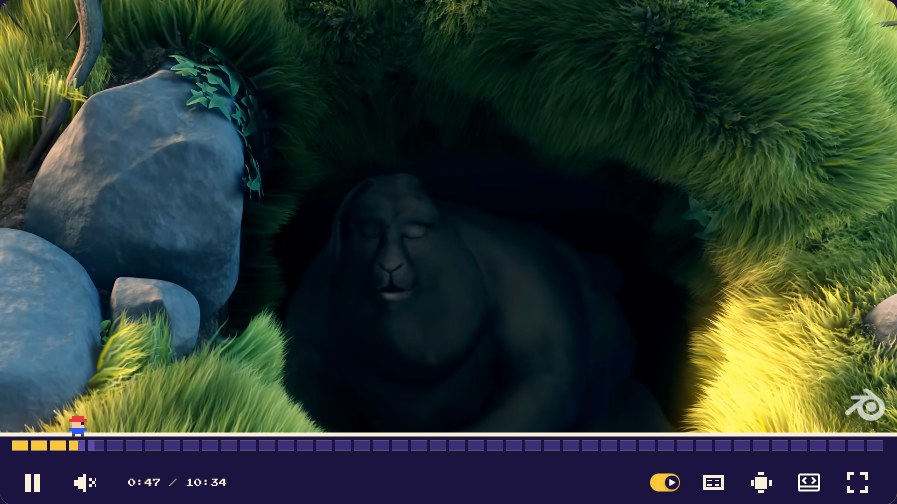 16-bit Quest YouTube skin, player