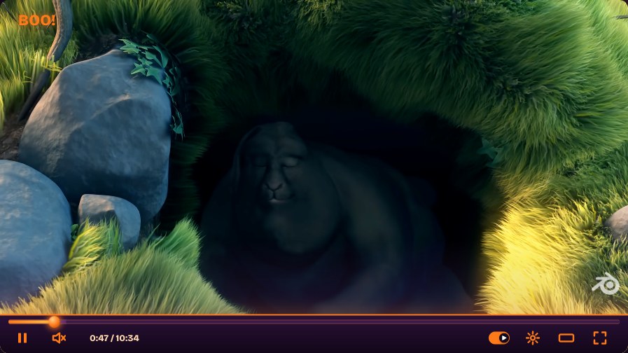 Halloween YouTube skin, player