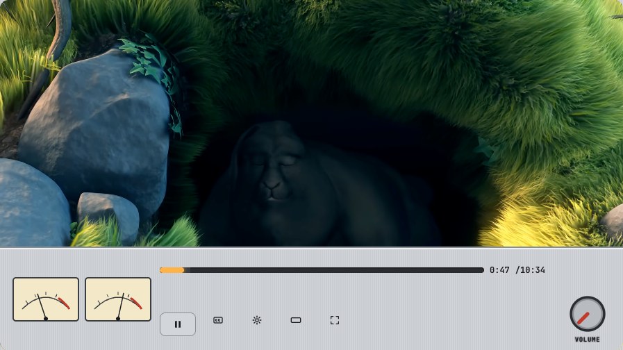Hi-Fi Amp YouTube skin, player