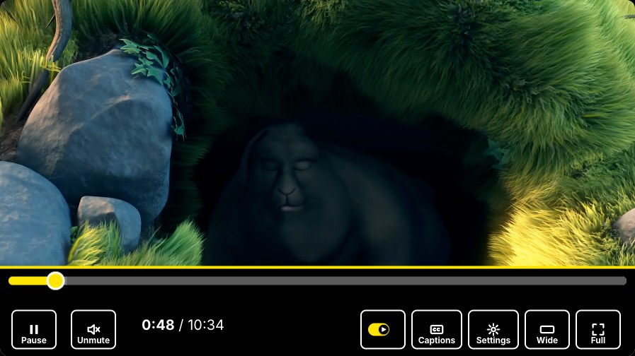 High Contrast YouTube skin, player