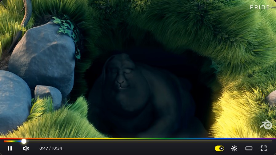 Pride YouTube skin, player