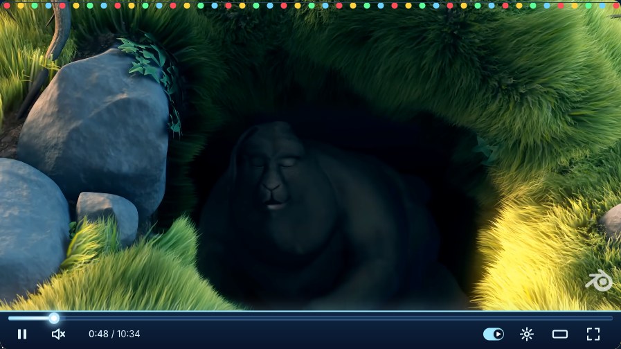 Christmas YouTube skin, player